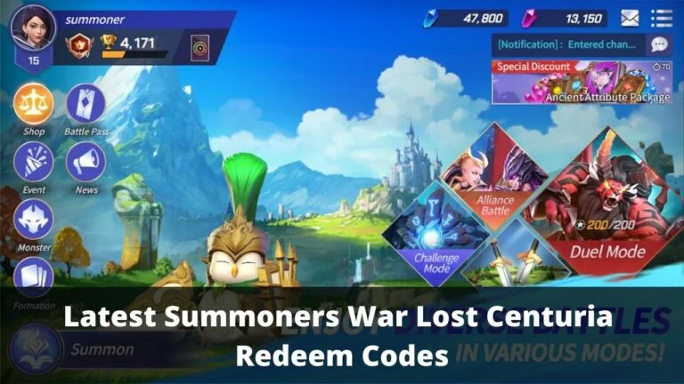 Summoners War Lost Centuria Redeem Codes