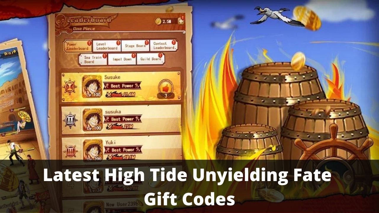High Tide Unyielding Fate Gift Codes (July 2026)