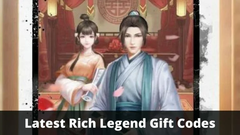 Rich Legend Gift Codes