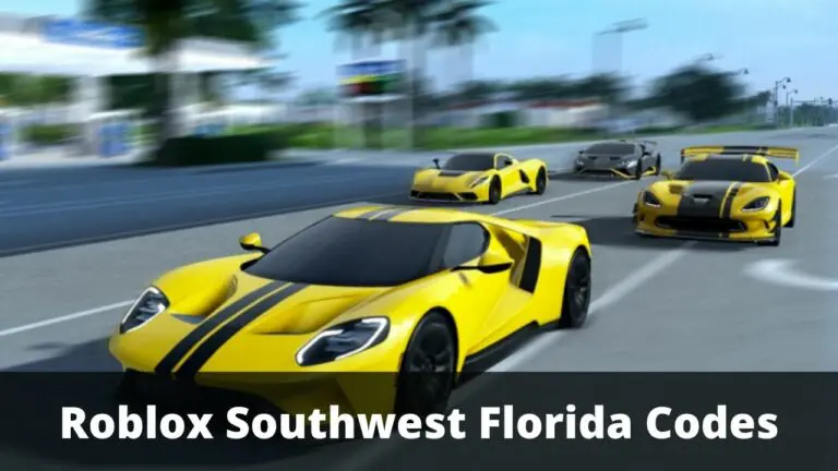 Roblox Southwest Florida Codes