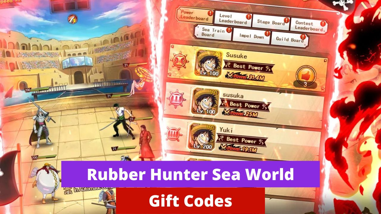 Rubber Hunter Sea World Gift Codes (July 2026)