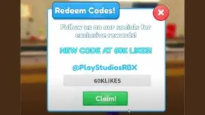 Redeem a code in Car Factory Tycoon