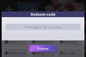 Redeem a gift code in Edenight Idle RPG