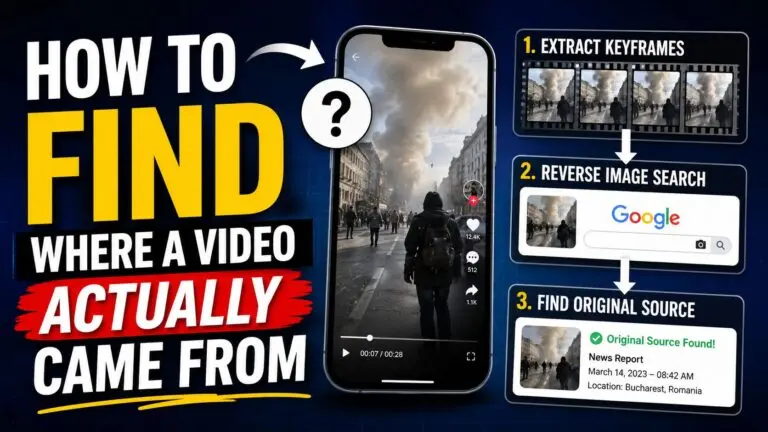 How to find where a video actually came from